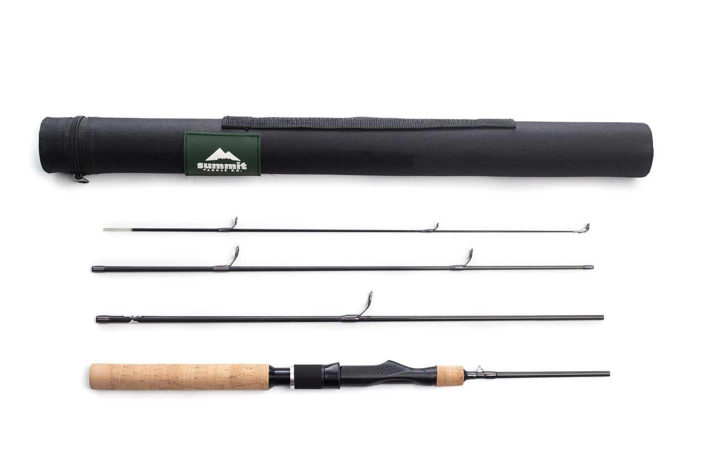 Summit Tackle 4 Piece Spinning Rod Medium Light - 3 Lengths